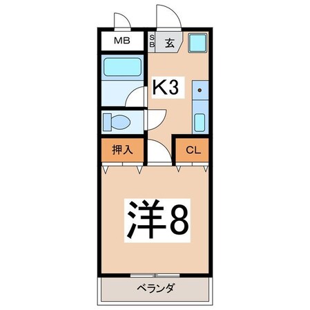 コーポ平岩の物件間取画像